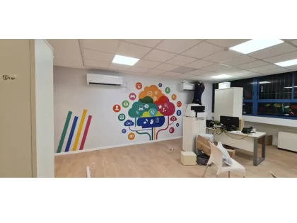 מדבקת קיר עץ הרעיונות 010