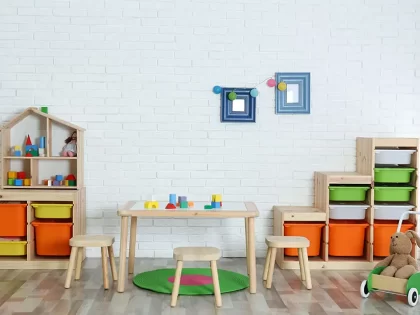 מדבקת קיר לבנים ומרובעים 013