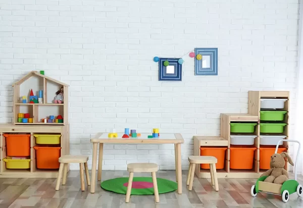 מדבקת קיר לבנים ומרובעים 013